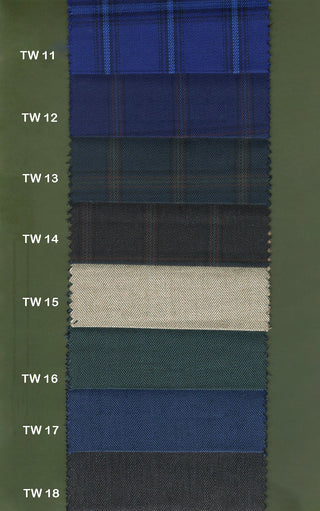 Custom 2 Piece Suit | Plain and Check Tweed Suit