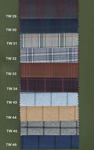 Custom 2 Piece Suit | Plain and Check Tweed Suit