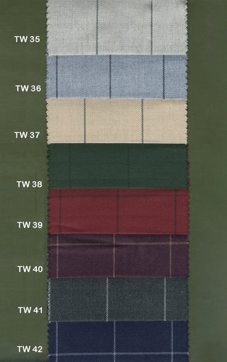 Custom 2 Piece Suit | Plain and Check Tweed Suit