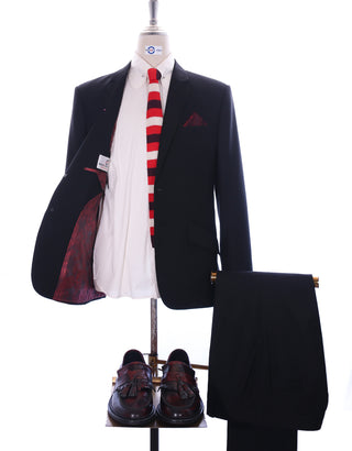 Two Button Suit - Black Suit - Modshopping Clothing
