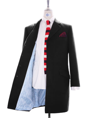 Black Wool Winter Long Coat - Modshopping Clothing