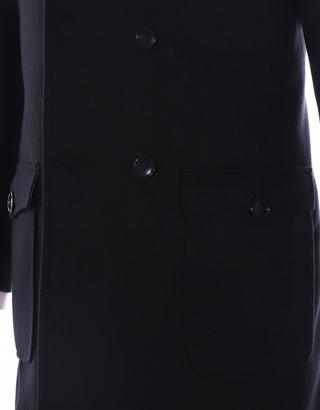 60s Mod Retro Black Pea Coat - Modshopping Clothing