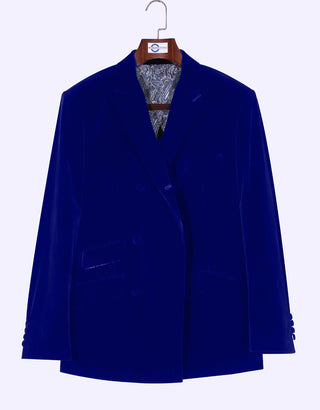 Blue Double Breasted Jacket