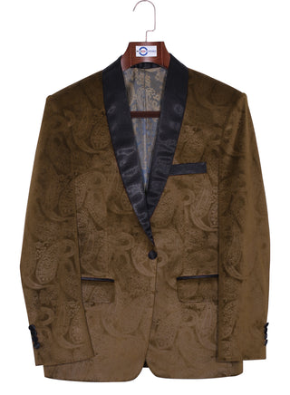 Tuxedo Jacket - Brown Paisley Tuxedo Jacket