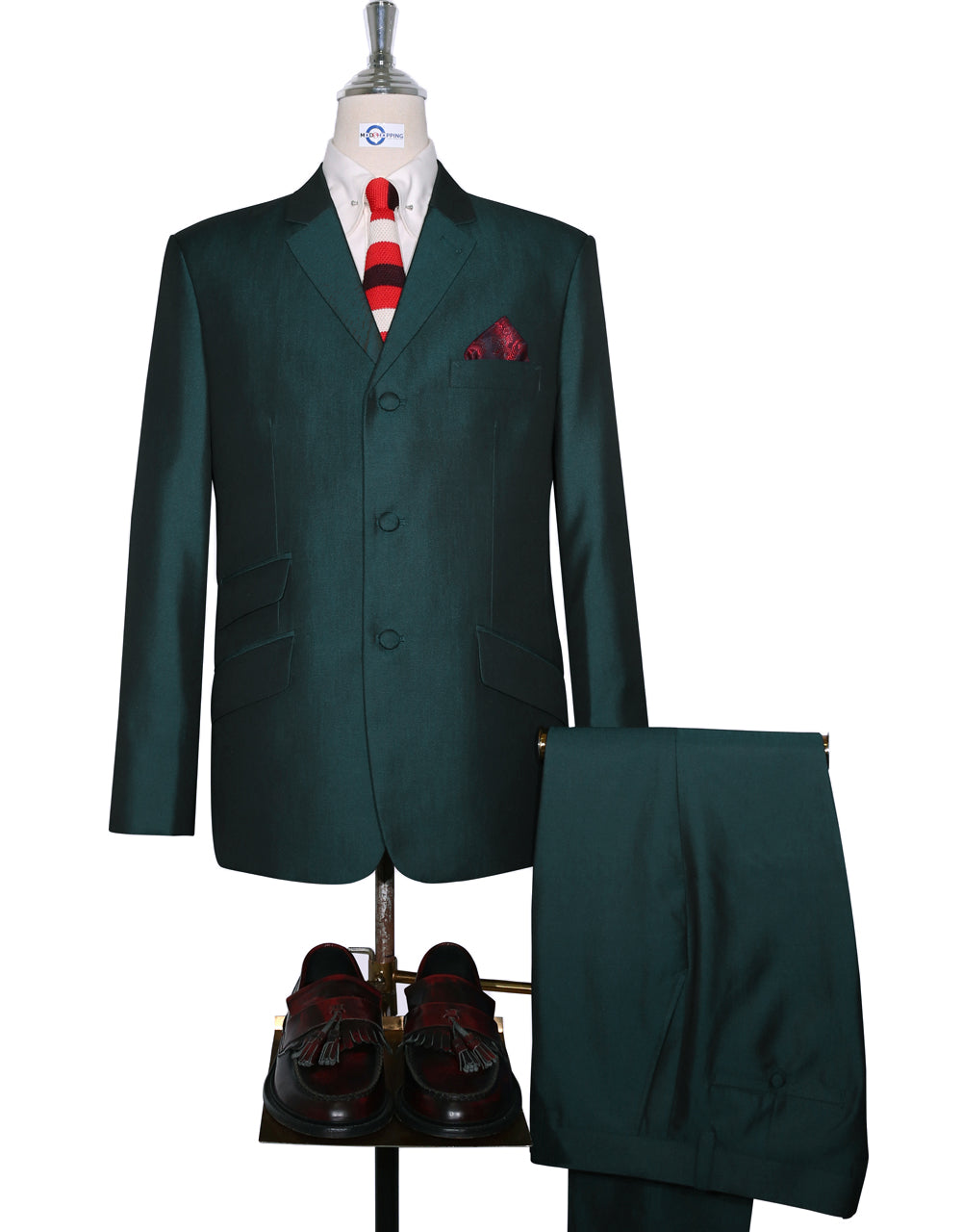 Buy Mod Suit 60s Mod Style Deep Sky Blue Birdseye 3 Button Suit Online in  India - Etsy