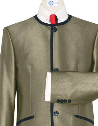 Beatle Collarless Suit | Classic Gold Tonic Suit