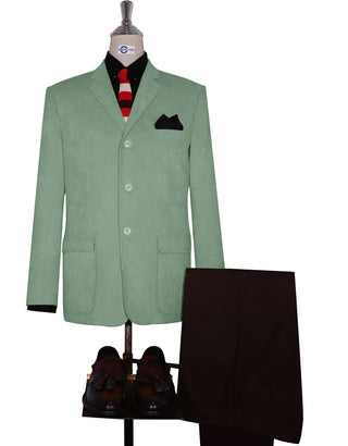 Corduroy Jacket - Mint Green Corduroy Jacket - Modshopping Clothing