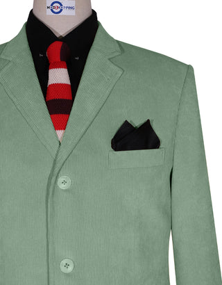 Corduroy Jacket - Mint Green Corduroy Jacket - Modshopping Clothing