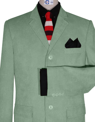 Corduroy Jacket - Mint Green Corduroy Jacket - Modshopping Clothing