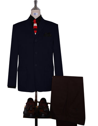 Corduroy Jacket - Navy Blue Corduroy Jacket - Modshopping Clothing