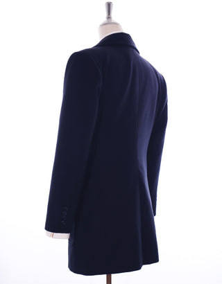60s Mod Retro Navy Blue Pea Coat - Modshopping Clothing