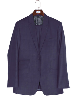 Two Button Suit - Purple Prince of Wales Check Suit - Modshopping Clothing