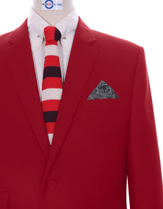 Two Button Suit - Red Suit - Modshopping Clothing