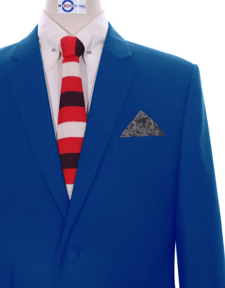 Two Button Suit - Royal Blue Suit - Modshopping Clothing