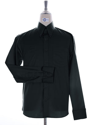 Button Down Shirt - Black Color Shirt - Modshopping Clothing