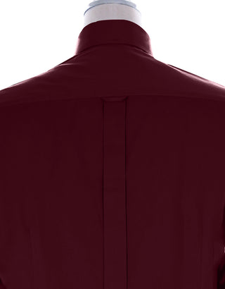 Button Down Shirt - Burgundy Color Shirt - Modshopping Clothing