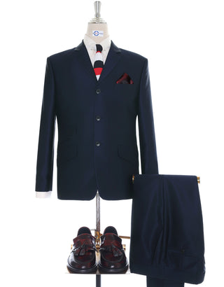 Tonic Suit | Dark Navy Blue Mod Tonic Suit - Modshopping Clothing