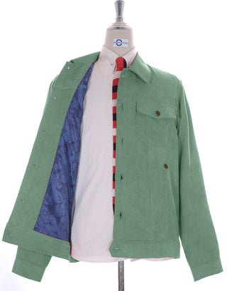 Vintage Mint Green Corduroy Jacket - Modshopping Clothing