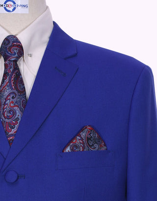 60s Mod Fashion Royal Blue Suit - Modshopping Clothing