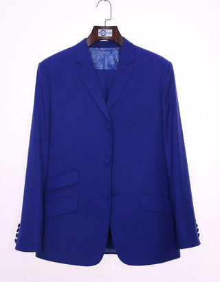 60s Mod Fashion Royal Blue Suit - Modshopping Clothing