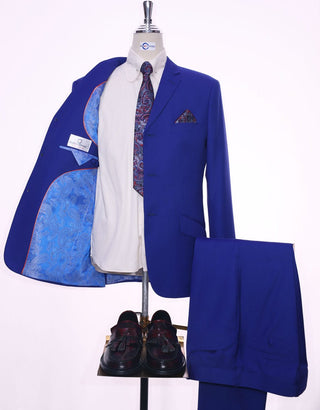 60s Mod Fashion Royal Blue Suit - Modshopping Clothing