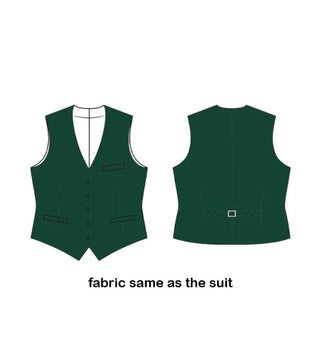 Bottle Green And Black Two Tone Suit - Modshopping Clothing