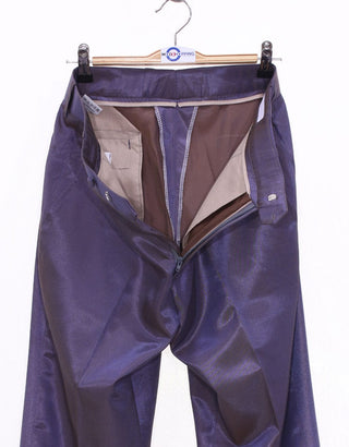 Brown and Purple Two Tone Suit - Modshopping Clothing