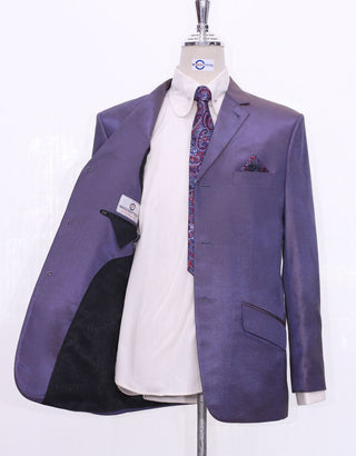 Brown and Purple Two Tone Suit - Modshopping Clothing