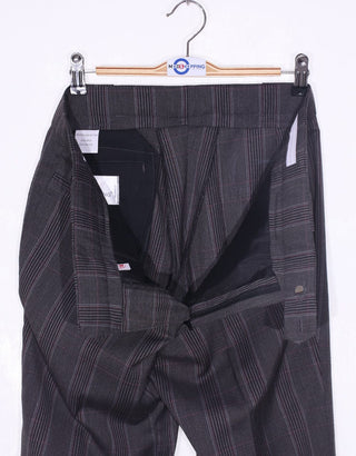 Charcoal Grey Prince Of Wales Check Suit - Modshopping Clothing