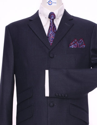 Charcoal Grey Tailored Mod Suit - Modshopping Clothing