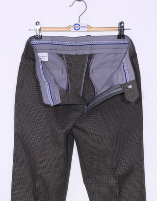 Dark Brown And Black Houndstooth Suit - Modshopping Clothing