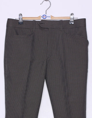 Dark Brown And Black Houndstooth Suit - Modshopping Clothing
