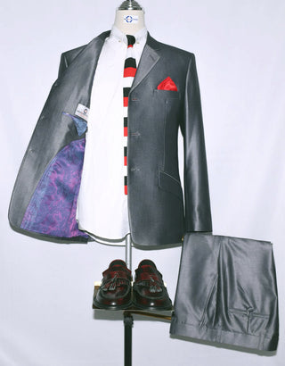 Mod Fashion Silver Tonic Suit