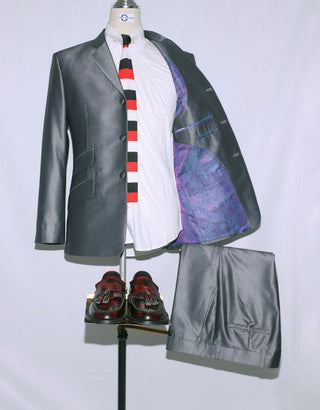 Mod Fashion Silver Tonic Suit