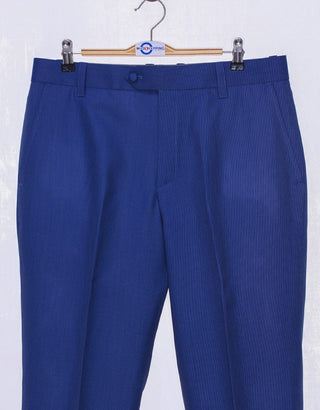 Navy Blue Birdseye Suit - Modshopping Clothing