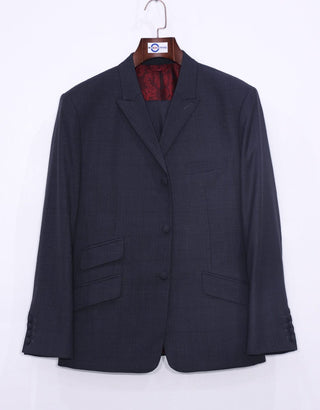 Charcoal Grey Prince Of Wales Check Suit - Modshopping Clothing