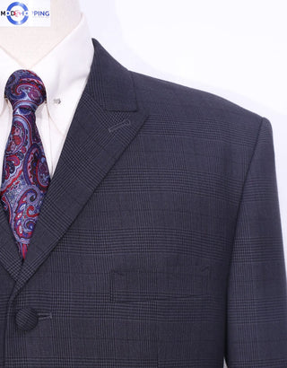 Charcoal Grey Prince Of Wales Check Suit - Modshopping Clothing