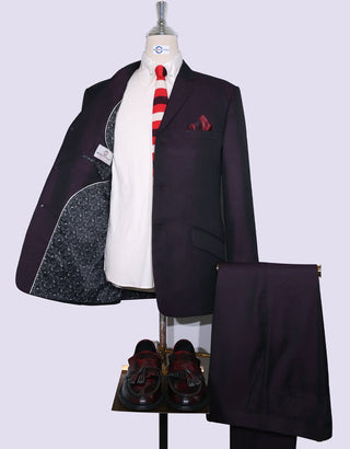 Purple And Black Two Tone Suit - Modshopping Clothing