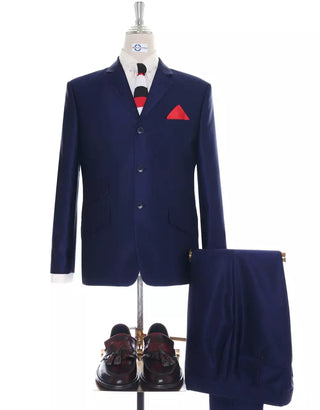 Tonic Suit | 60s Mod Fashion Navy Blue Men Suit - Modshopping Clothing
