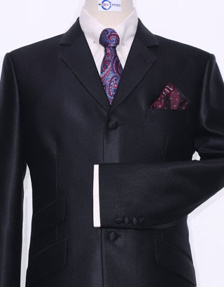 Tonic Suit | Essential Black Tonic Suit - Modshopping Clothing