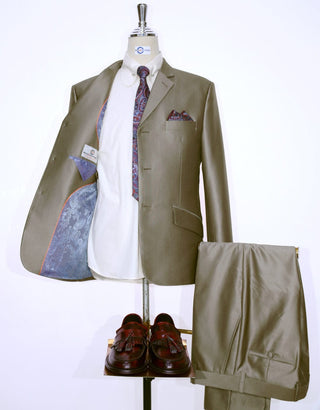 Tonic Suit | Mod Clothing 60s Fashion Gold Tonic Suit - Modshopping Clothing