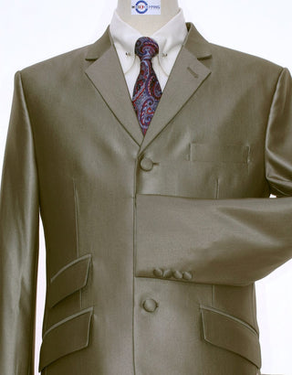 Tonic Suit | Mod Clothing 60s Fashion Gold Tonic Suit - Modshopping Clothing