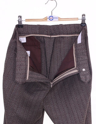Tweed Suit | Brown Herringbone Tweed Suit - Modshopping Clothing