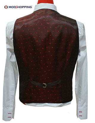 Black and White Pinstripe 3 Piece Suit - Modshopping Clothing