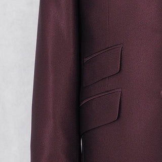 Burgundy Tonic 3 Piece Suit - Modshopping Clothing