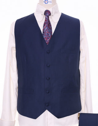 Essential Navy Blue 3 Piece Suit - Modshopping Clothing