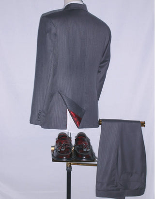 Grey Herringbone 3 Piece Suit - Modshopping Clothing