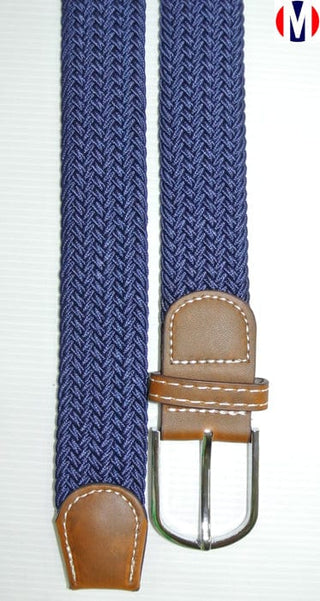 woven belts| blue elasticated woven belts for men, 1960s - Modshopping Clothing