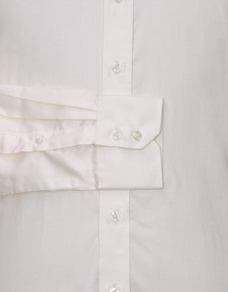 Cream Button Down Collar Shirt - Modshopping Clothing