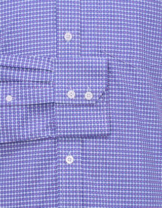 Blue And Pink Small Check Shirt - Modshopping Clothing